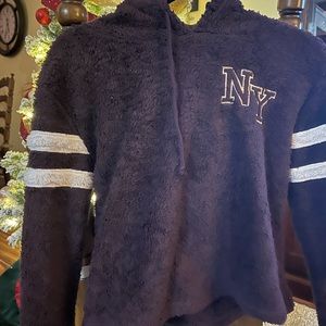 Maroon fleece hoodie